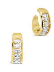 Mira CZ Ear Cuff Set Earrings - Gold