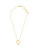 Mishel Mother of Pearl Interlocking Circles Pendant Necklace - Gold