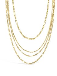 Multi Chain Layered Necklace - Gold