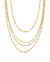 Multi Chain Layered Necklace - Gold