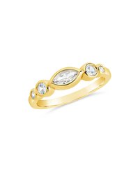 Mylena CZ Band Ring - Gold