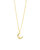 Nuria Moonstone & CZ Moon Pendant Necklace