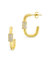 Oval Carabiner Hoops - Gold