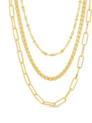 Parisa Layered Chain Necklace - Gold