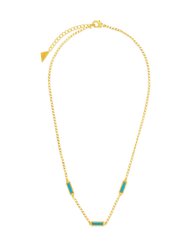 Pavati Gemstone Station Necklace