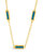 Pavati Gemstone Station Necklace