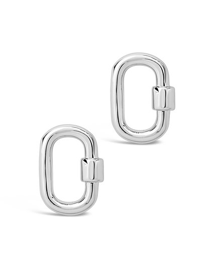 Sterling Forever Polished Carabiner Lock Studs product