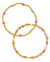 Priscilla Beaded Stretch Bracelet Set of 2 - Gold