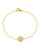 Raemy CZ Rose Petal Station Bracelet - Gold