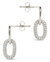 Reina CZ Chain Link Drop Stud Earrings