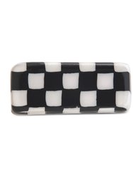 Retro Chequer Ring - Black-White