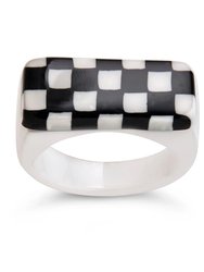 Retro Chequer Ring