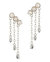 Rhiannon Dangling CZ & Pearl Tiered Stud Earrings