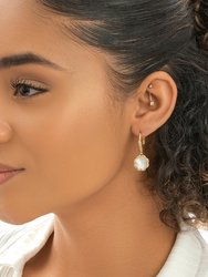 Rose Petal Short Drop Earrings
