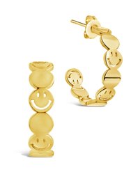 Smile Hoops - Gold
