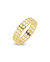 Sterling Silver 2 Row Chain Ring - Gold