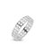 Sterling Silver 2 Row Chain Ring - Silver