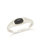 Sterling Silver Black Onyx Signet Ring - Silver