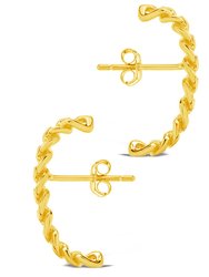 Sterling Silver Chain Link Suspender Studs