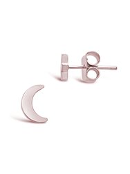 Sterling Silver Crescent & Star Asymmetrical Studs