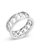 Sterling Silver Curb Chain Band Ring - Silver