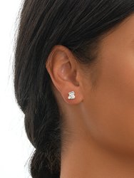 Sterling Silver CZ Cluster Studs