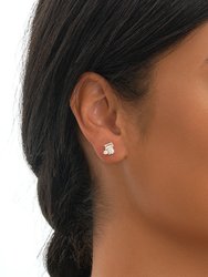 Sterling Silver CZ Cluster Studs