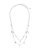 Sterling Silver CZ Evil Eye & Hamsa Layered Charm Necklace