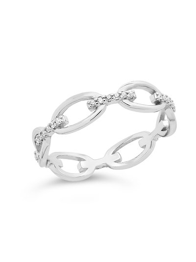 Sterling Forever Sterling Silver CZ Open Chain Link Ring product