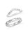 Sterling Silver Figaro & Curb Chain Link Ring Set