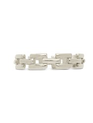 Sterling Silver Square Link Chain Ring