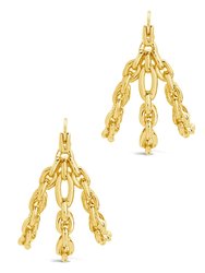 Tenly Chain Link Hoop Earrings