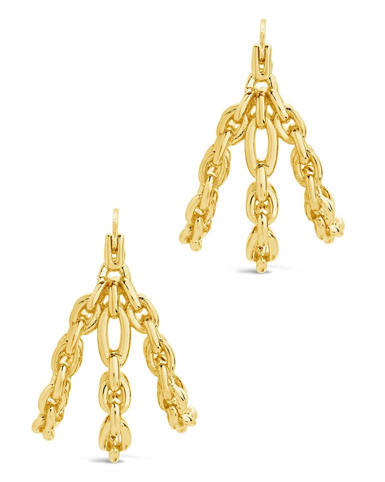 Tenly Chain Link Hoop Earrings