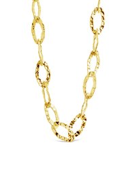 Wyn Hammered Chain Necklace - Gold