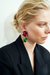 Flashback Fold Earrings - Fuchsia And Emerald