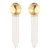 Orbit Crystal Drop Earrings - Gold