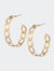 Rosha Chain Hoops - Gold - Gold