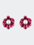 Titania Pearl Earrings - Fuchsia - Fuchsia
