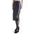 Amarilla Faux Leather Midi Skirt In Black