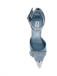 Bex Denim Fabric Heel In Denim