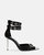 Bex Pointed Toe Pump With Ankle Straps - Black