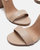 Carrson Block Heels In Blush Leather