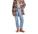 Eldridge Oversize Plaid Shirt Jacket In Cream Multi