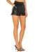 Faux Leather The Record Shorts