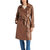 Ilia Trench Coat In Dark Brown - Dark Brown