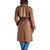 Ilia Trench Coat In Dark Brown