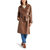 Ilia Trench Coat In Dark Brown