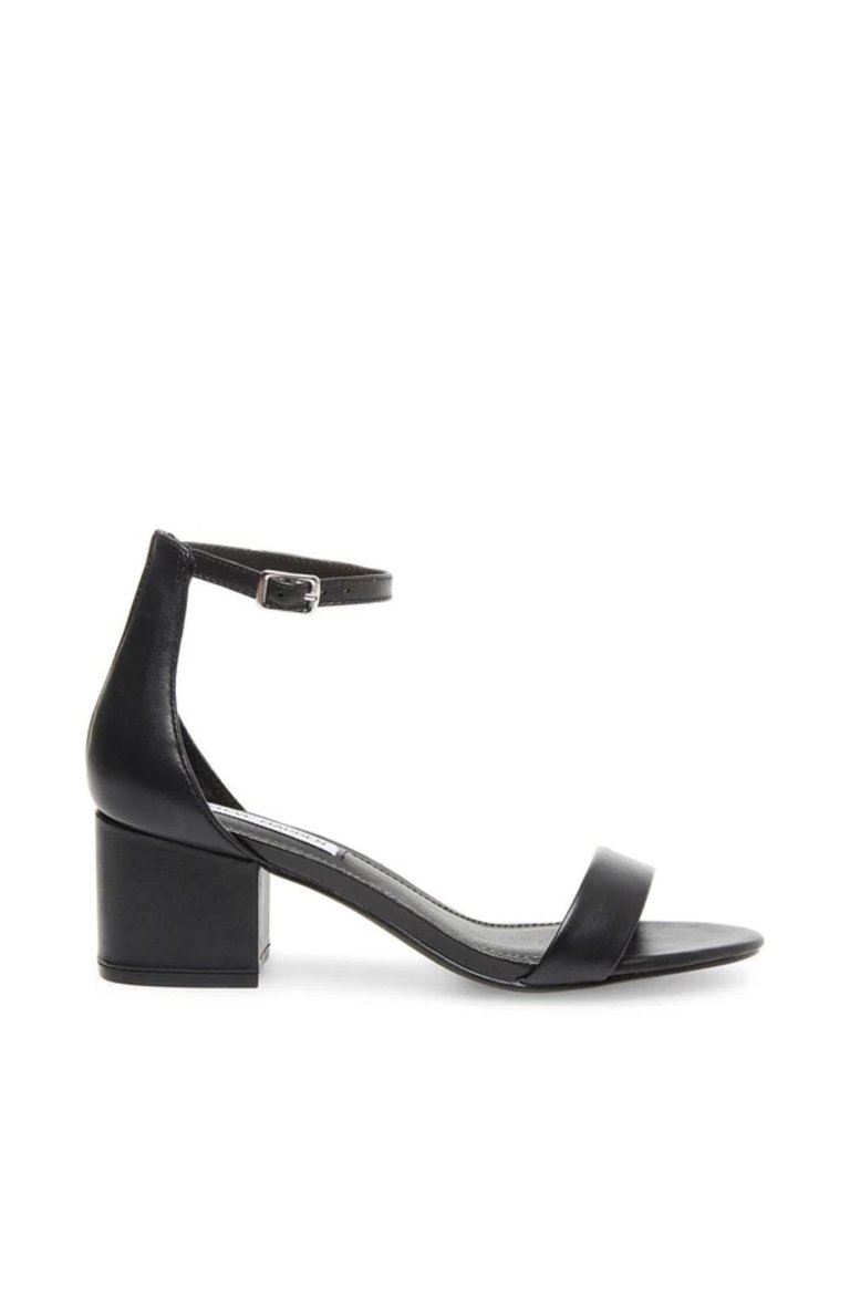 Irenee Block Heel And Ankle Strap - Black