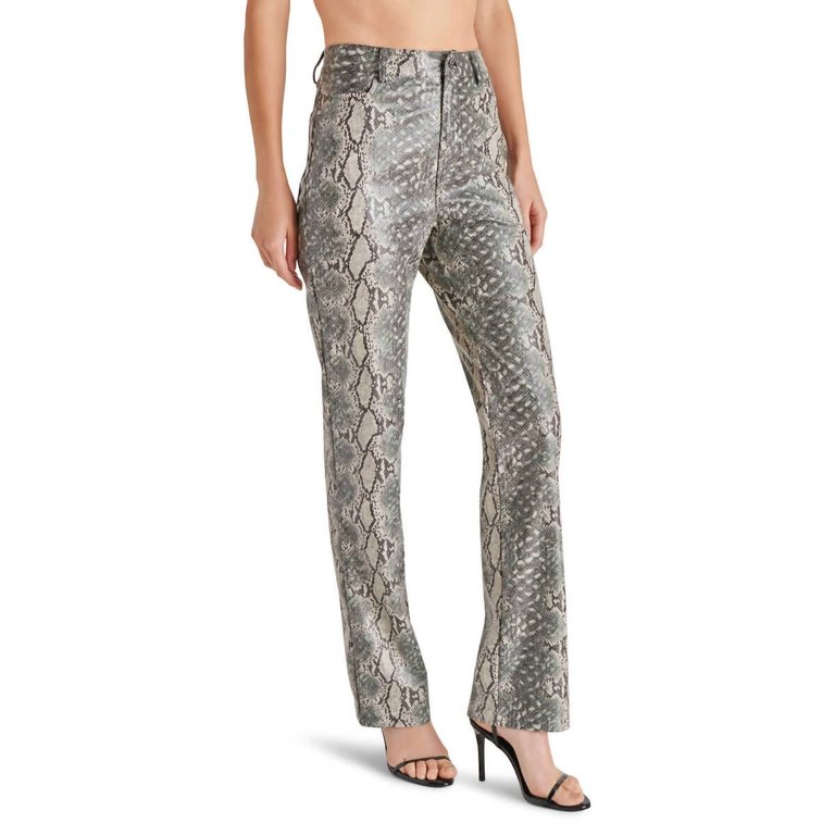 Loren Faux Snakeskin Pant