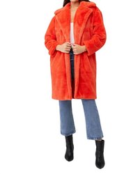 Maxwell Coat - Neon Coral